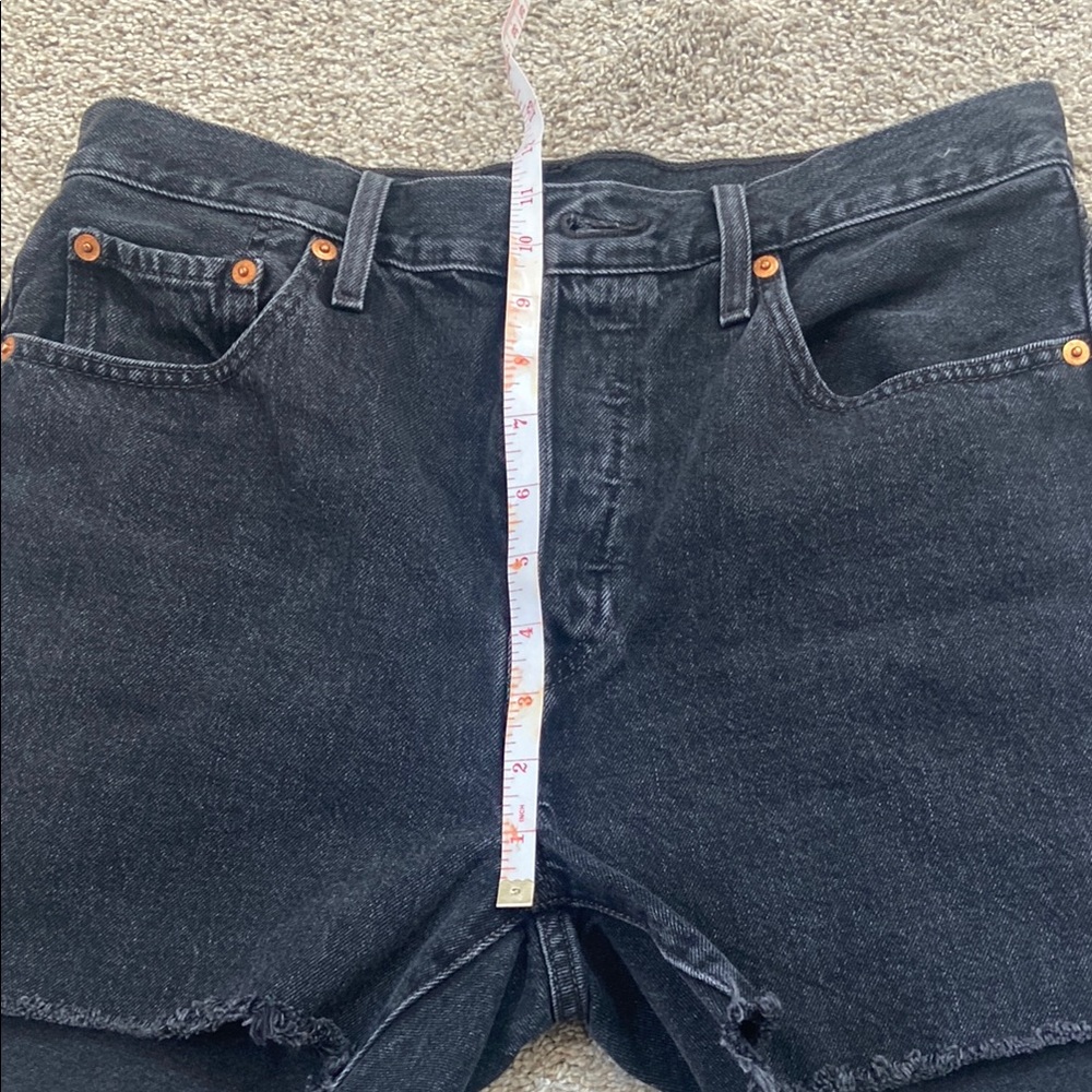 Levi's Black Denim Shorts - Picture 10 of 13